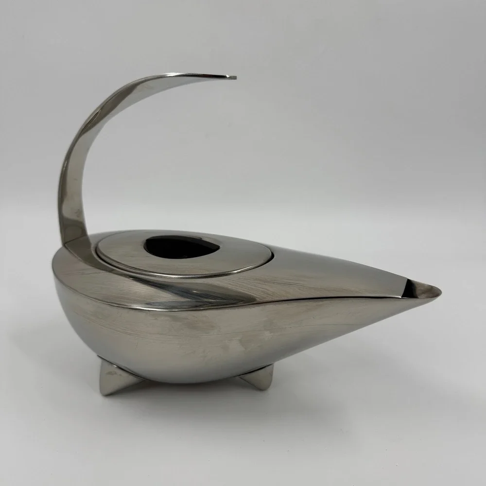 Bodum Naoko Teapot Stainless Steel‎ Carsten Jorgensen Design Genie Lamp MCM